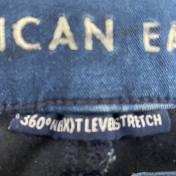American Eagle Womens Jeans Size 8 Next Level Stretch Regular Dark Wash - Picture 11 of 12